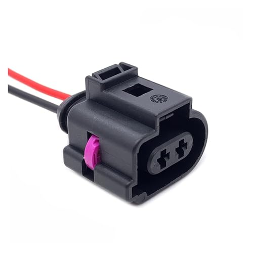 2-poliger 3,5-mm-Automobilsensor-Bremssattelmotor, elektronischer wasserdichter Steckverbinder, Kabelbaum, Hupenstecker 1J0973722A 1717692(1 Pc) von HUBOPRYS