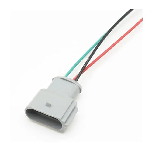 3 Pins Auto Kurbelwellensensor Stecker Nebelscheinwerfer Wasserdichten Stecker Kabelbaum 1J0973723G 1J09737236(Lavender) von HUBOPRYS