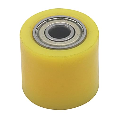 8mm 10mm Antriebskette Roller Pulley Rad Slider Spanner Rad Guide for Street Bike Enduro Motorrad Motocross ATV CRF CR XR(Yellow 10mm) von HUBXHEIY