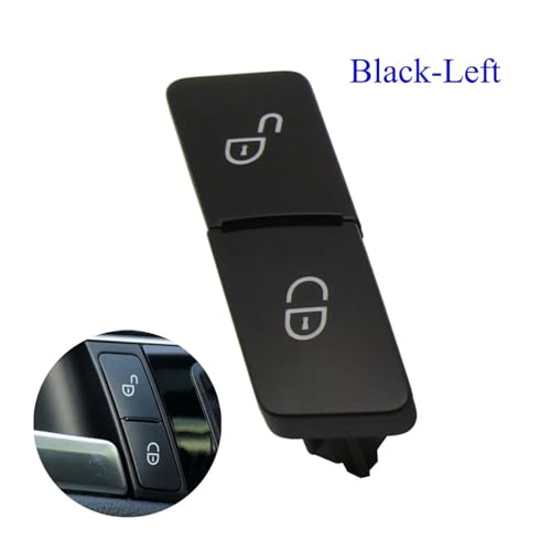 Auto Links Rechts Türschloss Schalter Taste Ersatz for ABCE Klasse W204 W212 X204 ML GL GLE GLS W166 W463 W156 W176(Black Left) von HUBXHEIY