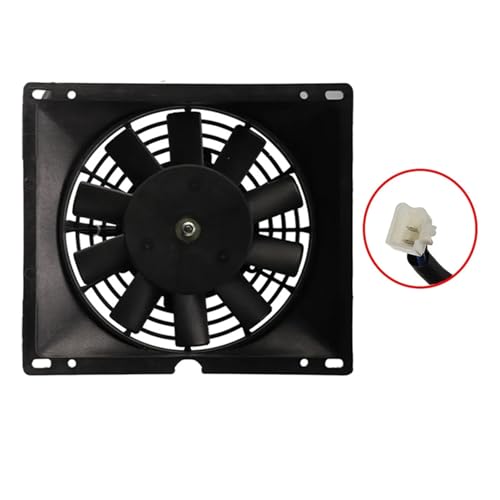 Gy6 Lüfter Kühlerlüfter 12v Ölkühler Motorradkühlung Universal(Male plug) von HUBXHEIY