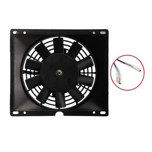 Gy6 Lüfter Kühlerlüfter 12v Ölkühler Motorradkühlung Universal(Scattered plugs) von HUBXHEIY