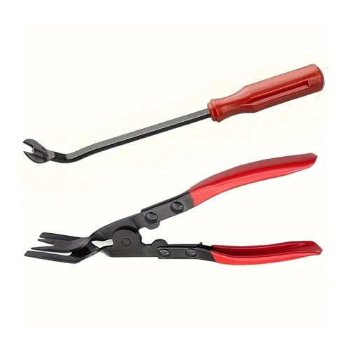 HUBXHEIY Auto Scheinwerfer Reparatur Installation Werkzeug Trim Clip Entfernung Zange Van Tür Panel Fascia Innen Kunststoff Nieten Remover Werkzeuge(2Pcs) von HUBXHEIY