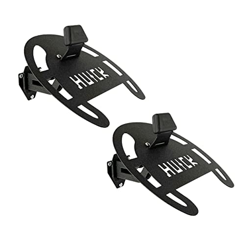 HUCK 2 Pack Helm Wandhalterung Helm Halter Reitanzug Aufhänger Helm Rack für Motorrad Helm, Mäntel (Basic, Schwarz) von HUCK