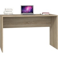 Cdf Schreibtisch Plus Farbe: Sonoma Ideal für ein Büro, Arbeitszimmer, Kinder- und Jugendzimmer Funktionaler Schreibtisch auf den Computer, Laptop von HUCOCO