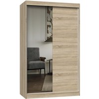 Paolo - Schrank mit 2 Schiebetüren - 1 Spiegel - b. 120 cm - 2-türiges Ankleidezimmer Paolo - Schrank mit 2 Schiebetüren - 1 Spiegel - b. 120 cm - 2-türiges Ankleidezimmer von HUCOCO