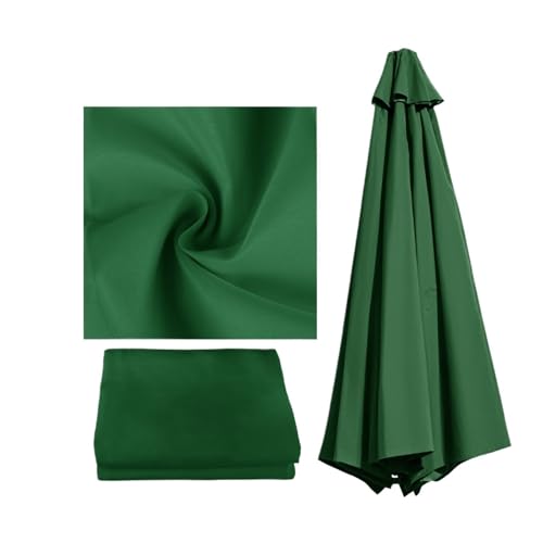 Ersatzbezug Für Sonnenschirm Ersatzdach for Terrassenschirm im Freien, Ersatzdach, Schutz der Oberseite, wasserdichte Schirmabdeckung Für Sonnenschutz(Green,2.7M for 8Ribs) von HUDFVIOI