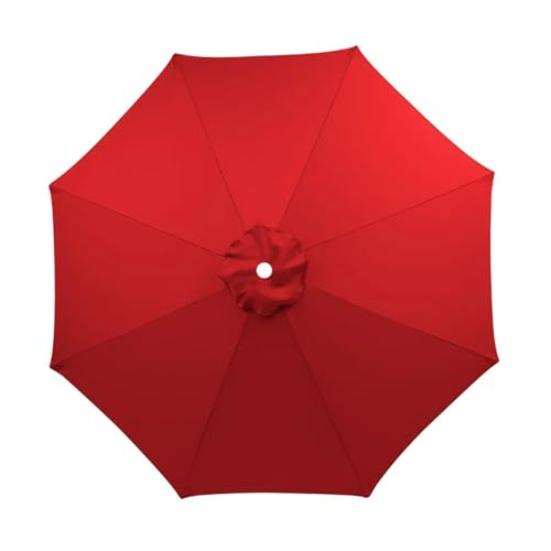 Ersatzbezug Für Sonnenschirm Gartenschirm-Abdeckung, wasserdicht, Strand-Überdachung, Garten-Sonnenschirm, Sonnenschirm, Ersatz-Abdeckung Für Sonnenschutz(Red only Cover,8 Bones-2.7m) von HUDFVIOI