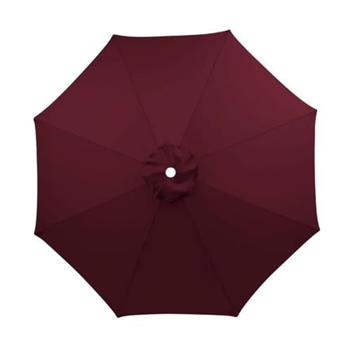 Ersatzbezug Für Sonnenschirm Gartenschirm-Abdeckung, wasserdicht, Strand-Überdachung, Garten-Sonnenschirm, Sonnenschirm, Ersatz-Abdeckung Für Sonnenschutz(Wine Red Cover,6 bones-2m) von HUDFVIOI