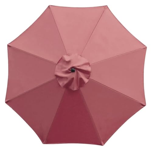 Ersatzbezug Für Sonnenschirm Gartenschirm-Ersatztuch, regenfestes Sonnenschutzdach, wasserdichtes Terrassentuch for Outdoor-Aktivitäten Für Sonnenschutz(Claret 3M 8bone) von HUDFVIOI