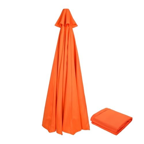 Ersatzbezug Für Sonnenschirm Polyester Terrasse Sonnenschirm Regenschirm Rahmen Schatten Tuch Outdoor Sonnenschirm Schutz Ersatz Für Sonnenschutz(Orange 300cm 8k) von HUDFVIOI