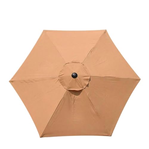 Ersatzbezug Für Sonnenschirm Schutz Sonnenschirm Sonnenschirm Abdeckung Garten Regenschirm Abdeckung Wasserdicht Strand Baldachin Ersatz Abdeckung Für Sonnenschutz(Khaki,2M 6Ribs) von HUDFVIOI