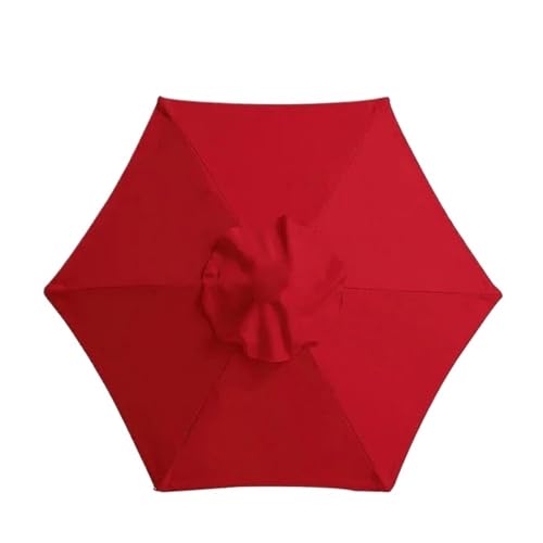 Ersatzbezug Für Sonnenschirm Schutz Sonnenschirm Sonnenschirm Abdeckung Garten Regenschirm Abdeckung Wasserdicht Strand Baldachin Ersatz Abdeckung Für Sonnenschutz(Red,2.7M 8Ribs) von HUDFVIOI