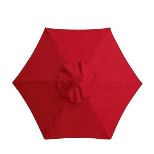 Ersatzbezug Für Sonnenschirm Schutz Sonnenschirm Sonnenschirm Abdeckung Garten Regenschirm Abdeckung Wasserdicht Strand Baldachin Ersatz Abdeckung Für Sonnenschutz(Red,2.7M 8Ribs) von HUDFVIOI