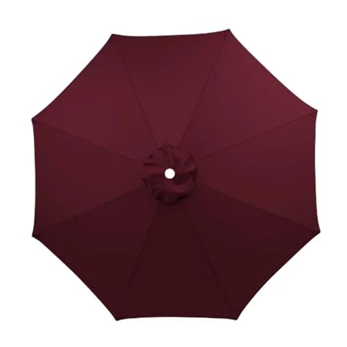 Ersatzbezug Für Sonnenschirm Schutz Sonnenschirm Sonnenschirm Abdeckung Garten Regenschirm Abdeckung Wasserdicht Strand Baldachin Ersatz Abdeckung Für Sonnenschutz(Wine red,2M 6Ribs) von HUDFVIOI