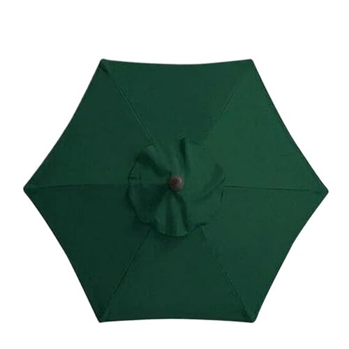 Ersatzbezug Für Sonnenschirm Sonnenschirm Austauschbares Tuch Ohne Ständer Outdoor Garten Terrasse Regenschirm Abdeckung Wasserdichtes Sonnenschirmdach Für Sonnenschutz(Green,2.7M 8Ribs) von HUDFVIOI