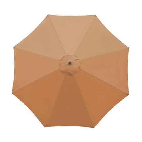 Ersatzbezug Für Sonnenschirm Sonnenschirm-Ersatztuch passend for Bone Outdoor Garden Patio Banana Umbrella Sonnenschirmabdeckung wasserdichtes Sonnenschutzdach Für Sonnenschutz(Khaki,3.0M) von HUDFVIOI