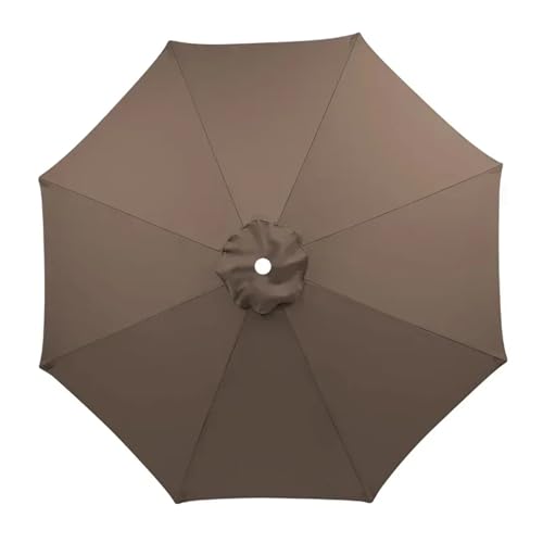 Ersatzbezug Für Sonnenschirm Sonnenschirm Sonnenschirm Regenschirm Abdeckung Garten Regenschirm Abdeckung Wasserdicht Strand Baldachin Ersatz Abdeckung Für Sonnenschutz(Dark top Color,2.7M 6Ribs) von HUDFVIOI