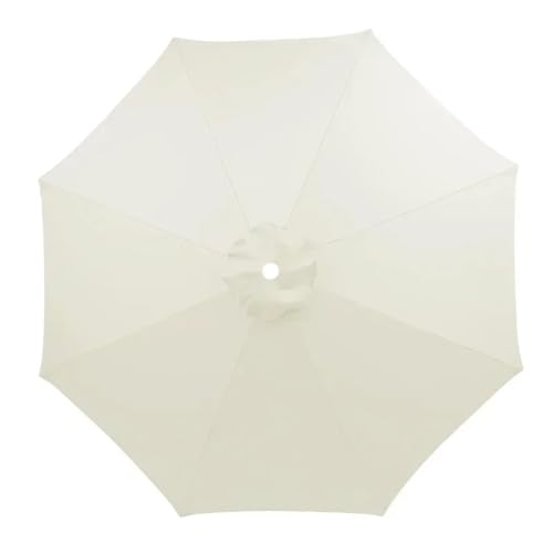 Ersatzbezug Für Sonnenschirm Sonnenschirm Sonnenschirm Regenschirm Abdeckung Garten Regenschirm Abdeckung Wasserdicht Strand Baldachin Ersatz Abdeckung Für Sonnenschutz(White,2.7M 6Ribs) von HUDFVIOI