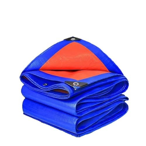 Ersatzbezug Für Sonnenschirm wasserdichte Plane Gartenpflanze Boot Auto Fracht Markise Schatten Tuch Haustier Dachabdeckung Blau Schwarz Silber Markise Für Sonnenschutz(Blue orange,2x2m) von HUDFVIOI