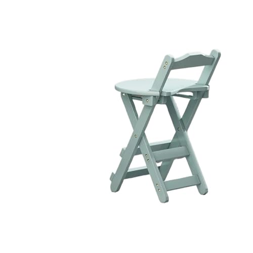 HUDFVIOI Klappbarer Barhocker Barstuhl Klappbar Esszimmer Hoch Tresenhocker Stilvoll(Bean green-70cm) von HUDFVIOI