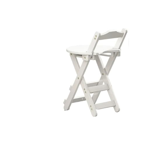 HUDFVIOI Klappbarer Barhocker Barstuhl Klappbar Esszimmer Hoch Tresenhocker Stilvoll(White -70cm) von HUDFVIOI