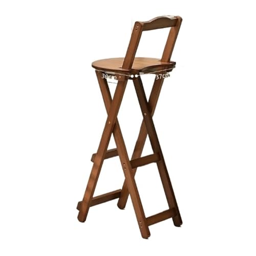 HUDFVIOI Klappbarer Barhocker Faltbarer Fußhocker aus Massivholz for den Haushalt, Barstuhl(L) von HUDFVIOI