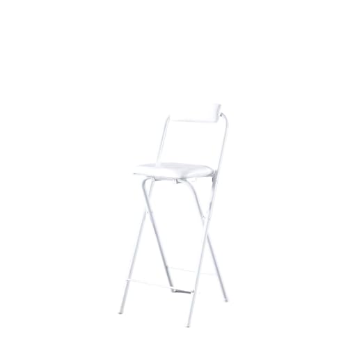 HUDFVIOI Klappbarer Barhocker Hohe Küche Barhocker Zubehör Zähler Klapp Tragbare Hocker Stuhl(White 60) von HUDFVIOI