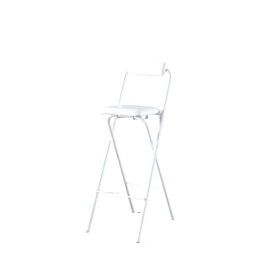 HUDFVIOI Klappbarer Barhocker Hohe Küche Barhocker Zubehör Zähler Klapp Tragbare Hocker Stuhl(White 75) von HUDFVIOI