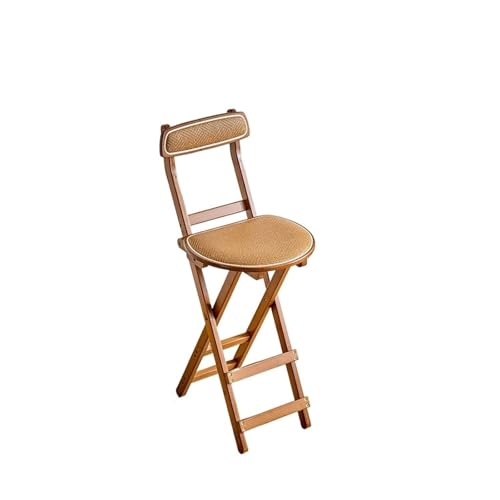 HUDFVIOI Klappbarer Barhocker Klappbarer Barhocker Rattan Weaving Counter Chair(Model8) von HUDFVIOI