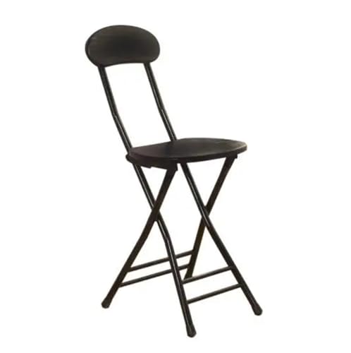 HUDFVIOI Klappbarer Barhocker Klappbarer Barstuhl aus Kunststoff im schlichten Design mit Metallrahmen(45 79 121cm-) von HUDFVIOI