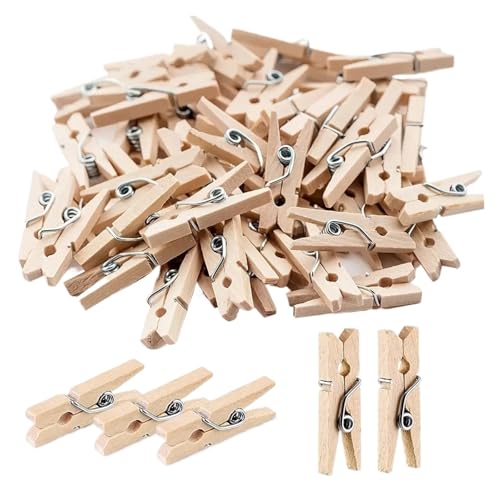 HUDFVIOI Wäscheklammern Für Die Wäscheleine Bunte Holzklammern Holzklammer Bilderklammern Mini Wäscheklammern Für den Heimgebrauch geeignet(25MM 10PCS) von HUDFVIOI