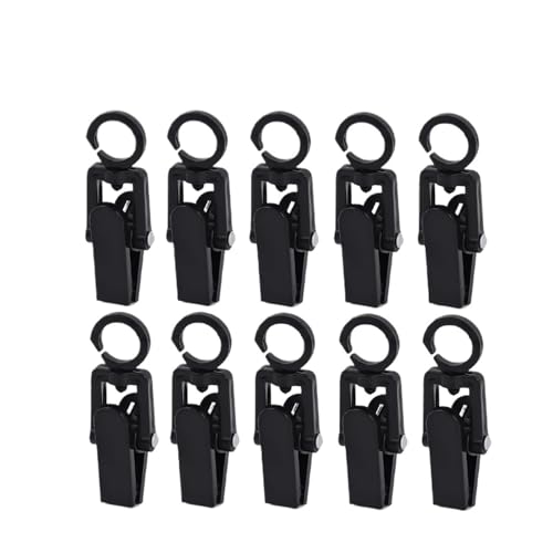 HUDFVIOI Wäscheklammern Für Die Wäscheleine Kleidung Clip Drehbare Kunststoff Handtuch Kappe Peg Winddicht Wäscheklammer Clip Home Badezimmer Für den Heimgebrauch geeignet(10pcs Black) von HUDFVIOI