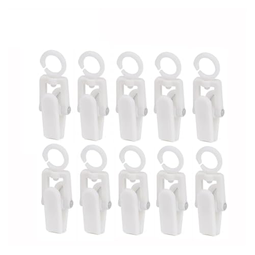 HUDFVIOI Wäscheklammern Für Die Wäscheleine Kleidung Clip Drehbare Kunststoff Handtuch Kappe Peg Winddicht Wäscheklammer Clip Home Badezimmer Für den Heimgebrauch geeignet(10pcs White) von HUDFVIOI
