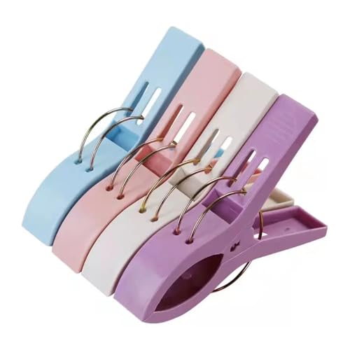HUDFVIOI Wäscheklammern Für Die Wäscheleine Strandtuch-Clips, großer Wäscheklammer-Quilt-Klemmenhalter aus Kunststoff for Strandkorb Für den Heimgebrauch geeignet(Color1) von HUDFVIOI