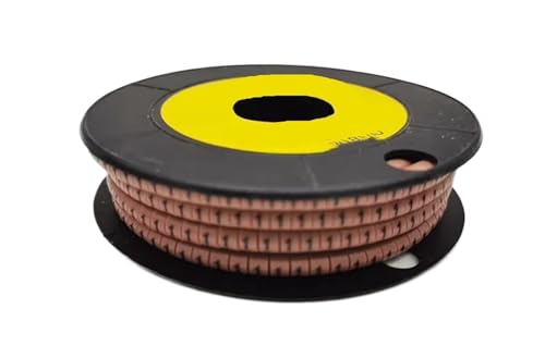 Kabelkennzeichnung 250/500/1000 Stücke 0 bis 9 Nummer 2,5 mm2 Kabel Draht Marker Spirale Wicklung Farbige 18AWG-12 AWG EC-1 Für den Einsatz im Büro(Multi-colored1,EC-1) von HUDFVIOI