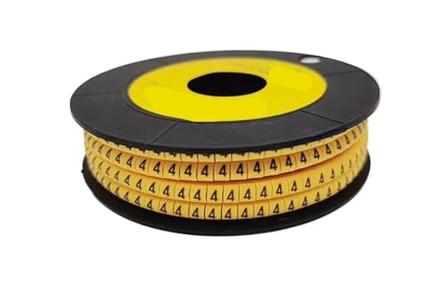 Kabelkennzeichnung 250/500/1000 Stücke 0 bis 9 Nummer 2,5 mm2 Kabel Draht Marker Spirale Wicklung Farbige 18AWG-12 AWG EC-1 Für den Einsatz im Büro(Multi-colored4,EC-3(250Pcs)) von HUDFVIOI