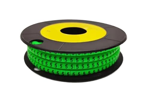 Kabelkennzeichnung 250/500/1000 Stücke 0 bis 9 Nummer 2,5 mm2 Kabel Draht Marker Spirale Wicklung Farbige 18AWG-12 AWG EC-1 Für den Einsatz im Büro(Multi-colored5,EC-3(250Pcs)) von HUDFVIOI