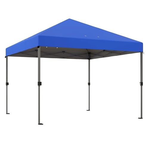 Pop-up-Pavillon Pop-Up-Pavillon, leicht aufzubauendes Festzelt for Personen, gerade Beine, Tasche mit Rollen, Heringe(White) von HUDFVIOI