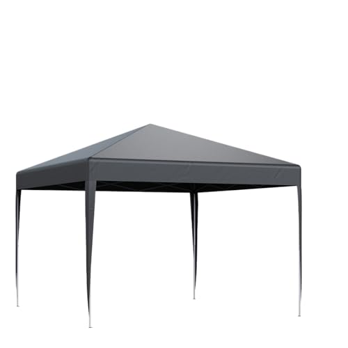 Pop-up-Pavillon Pop-Up-Pavillon im Freien wasserdichte Leinwand Sonnenschutzzelt Garten Schatten Membran Strand Regenschirm Markise Tarp Shelter(3M Dark Grey) von HUDFVIOI