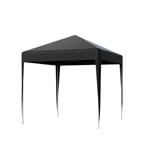 Pop-up-Pavillon Pop-up-Pavillon, kommerzieller Marktstand, Outdoor-Camping, Strandzelt, Sonnenschutz, Haus, Unterstand, Sandsack(Black 2X2M) von HUDFVIOI