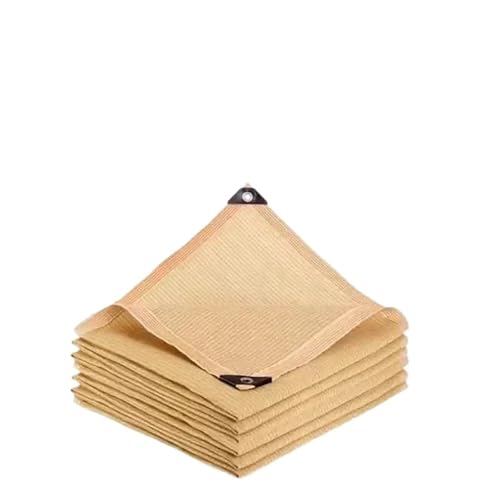 Sonnenschutznetz, Beige, Schattierungsnetz, Pflanzenschuppen, Outdoor-Sonnenschutz, Netzstoff, HDPE-Sonnenschutz, Sonnenschutz für Sonnenschutz (Beige, 2 x 6 m) von HUDFVIOI