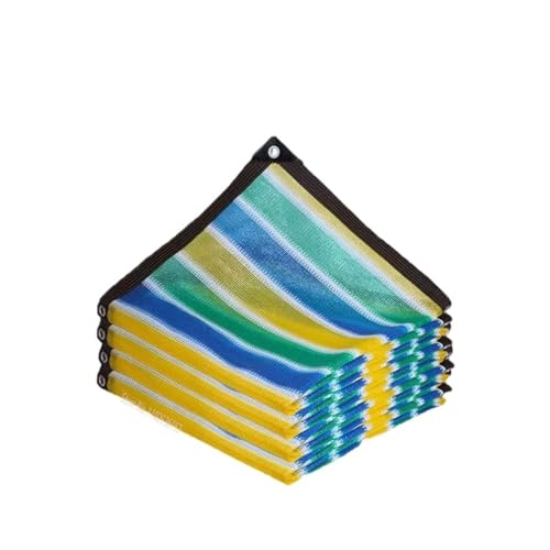 Sonnenschutznetz Beige Sonnenschirm Net Garten Anlage Schuppen Schattierung Segel Schutz Outdoor Pergola Sonnenschutz Schwimmbad Markise für Sonnenschutz(Colorful,2x8m) von HUDFVIOI
