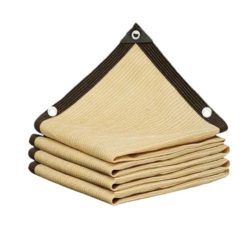 Sonnenschutznetz Beschattungsnetz for Garten, Schutz, Außengewächshaus, Sonnenschutz, Schwimmbad-Sonnenschutz, Pflanzensegel für Sonnenschutz(Beige,3x5m) von HUDFVIOI