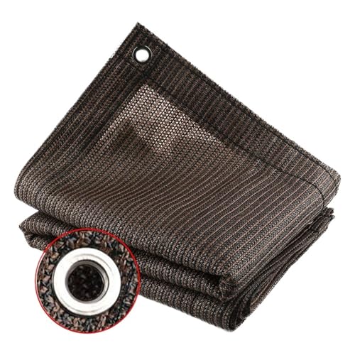 Sonnenschutznetz Outdoor Patio Schattierung Segel Sonnenschirm Net Balkon Zaun Privatsphäre Screen Mesh Pergola für Sonnenschutz(Coffee,1.2x3.0m) von HUDFVIOI