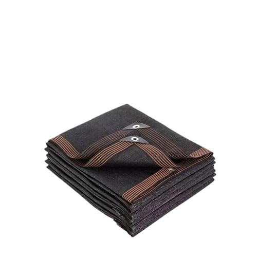 Sonnenschutznetz Schattennetz for den Außenbereich, strapazierfähiges Netz-Schattentuch mit verstärkten Ösen for Gartengewächshauspflanzen für Sonnenschutz(Black,2x8m) von HUDFVIOI