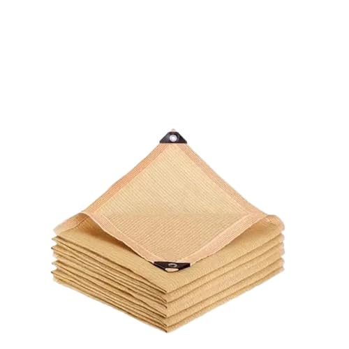 Sonnenschutznetz Schattennetz for den Außenbereich, strapazierfähiges Netz-Schattentuch mit verstärkten Ösen for Gartengewächshauspflanzen für Sonnenschutz(Color 4,2x4m) von HUDFVIOI