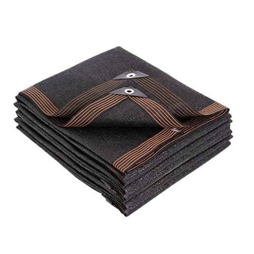 Sonnenschutznetz Schwarz Sonnenschirm Net Schattierung Anlage Gewächshaus Abdeckung Mesh Zaun Privatsphäre Screen Garten Sonne Schuppen Im Freien für Sonnenschutz(12PIN,Custom Size) von HUDFVIOI