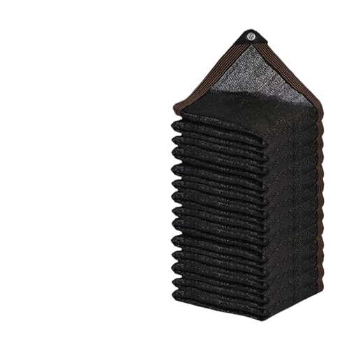 Sonnenschutznetz Schwarzes Schattentuch Mesh-Plane mit Ösen Garten Sunblock Shade Shading Net Pflanzenabdeckung Gewächshaus für Sonnenschutz(2x2m) von HUDFVIOI