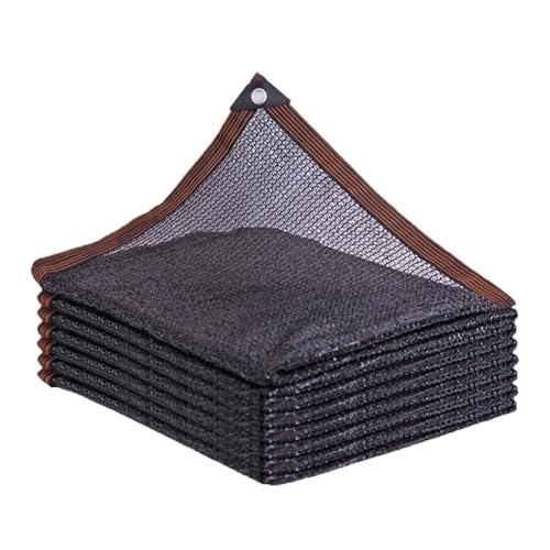 Sonnenschutznetz Schwarzes Sonnenschutznetz for den Garten, Sukkulenten, Schattierungsnetz, for die Abdeckung von Schwimmbädern im Freien, Sonnenschutznetz für Sonnenschutz(3 Pin Net,6mx6m) von HUDFVIOI